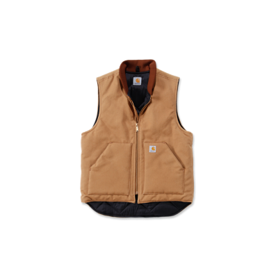 CARHARTT ベスト リラックスフィット　ブラウン　DUCK VEST Carhartt Relaxed Fit Firm Duck Insulated Rib Collar Vest