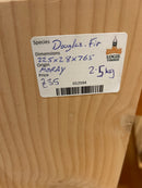 Douglas fir (W) 225mm x (D) 28mm x (L) 0.76m
