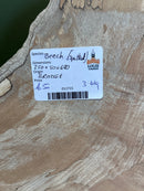 Spalted Beech (W) 250mm x (D) 50mm x (L) 0.49m
