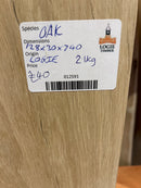 Oak (W) 128mm x (D) 30mm x (L) 0.74m