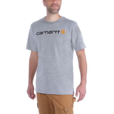 Carhartt Relaxed Fit Heavyweight Short-Sleeve Logo Graphic T-shirt