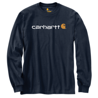 Carhartt Relaxed Fit Heavyweight Long-Sleeve Logo Graphic T-shirt