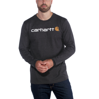 Carhartt Relaxed Fit Heavyweight Long-Sleeve Logo Graphic T-shirt