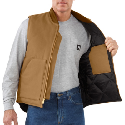 Carhartt Relaxed Fit Firm Duck Insulated Rib Collar Vest