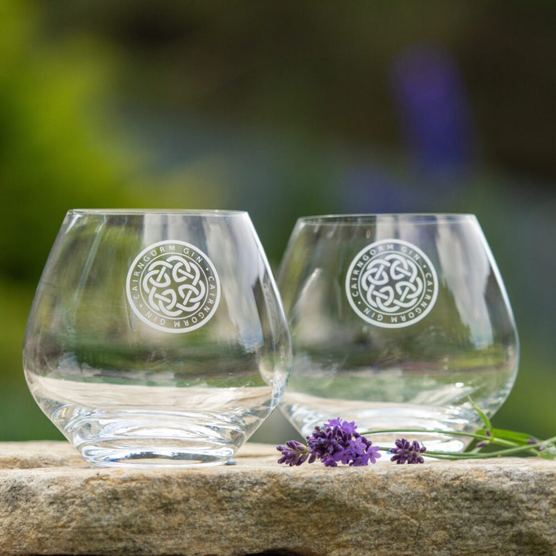 Cairngorm Gin Stemless Dartington Gin Glasses