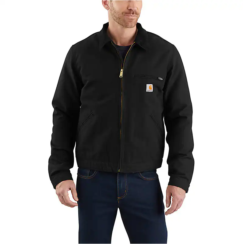 Carhartt Men's Relaxed Fit Duck Blanket Lined Detroit Jacket