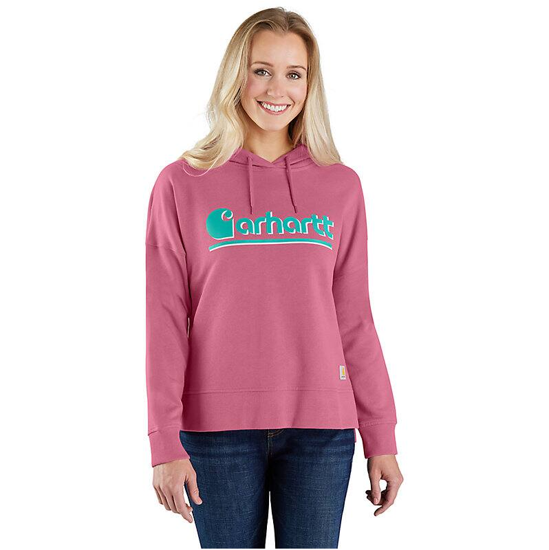 Ladies Carhartt Tencel™ Fiber Series Loose Fit Fall Graphic Hooded Sweatshirt