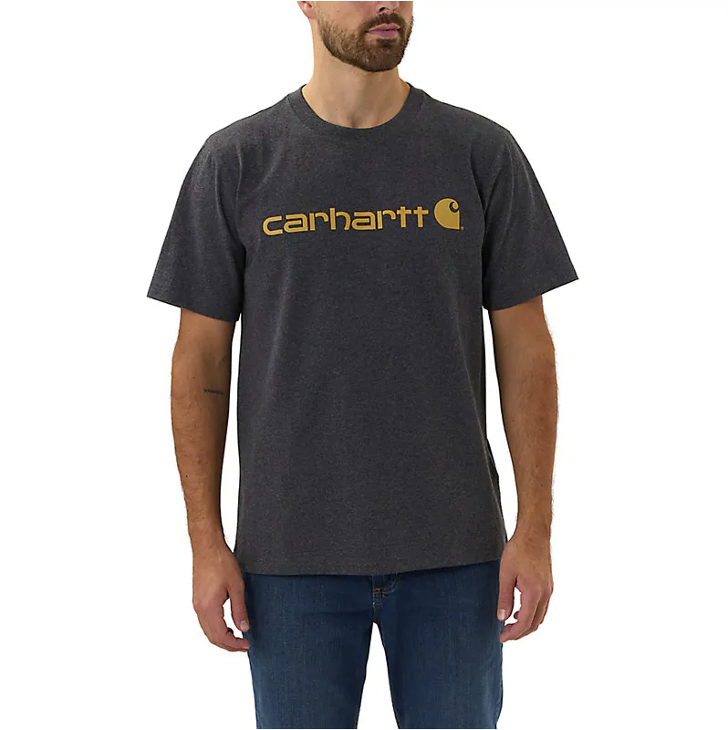 Carhartt Relaxed Fit Heavyweight Short-Sleeve Logo Graphic T-shirt
