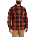 Carhartt Men's Relaxed Fit Heavyweight Flannel Sherpa-Lined Shirt Jacket