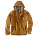 Carhartt Men's Relaxed Fit Washed Duck Sherpa-Lined Utility Jacket