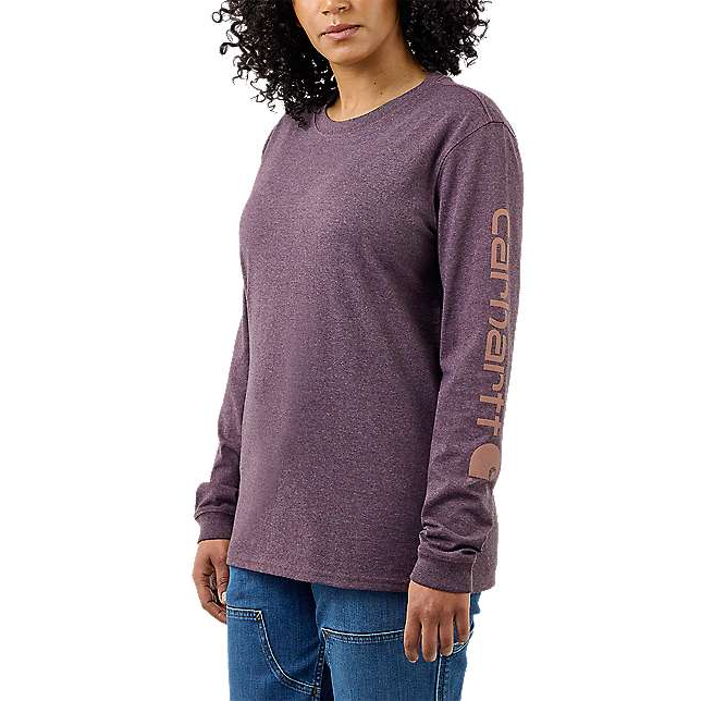 Carhartt LOOSE FIT HEAVYWEIGHT LONG-SLEEVE LOGO SLEEVE GRAPHIC T-SHIRT (womens)