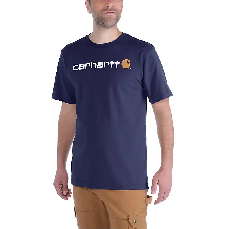 Carhartt Relaxed Fit Heavyweight Short-Sleeve Logo Graphic T-shirt