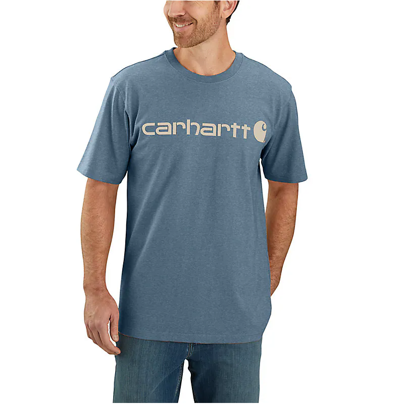 Carhartt Relaxed Fit Heavyweight Short-Sleeve Logo Graphic T-shirt