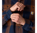 Carhartt Men's Loose Fit Heavyweight Flannel Long-Sleeve Plaid Shirt