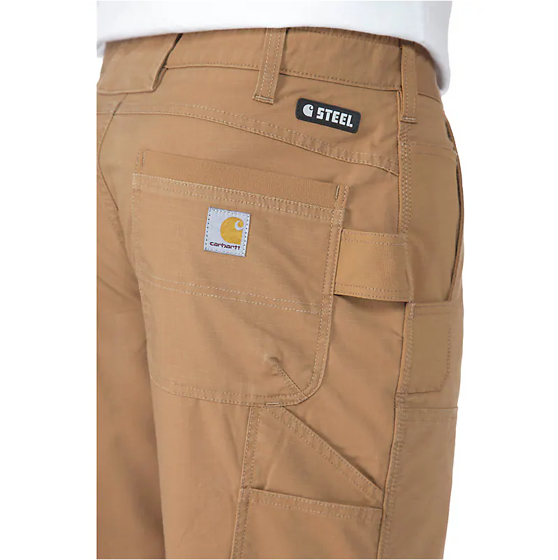 Carhartt Steel Rugged Flex Relaxed Fit Ripstop Double-Front Utility Work Pant