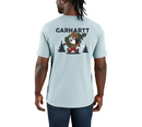Relaxed Fit Heavyweight Short-Sleeve Pocket Outdoor Graphic T-Shirt