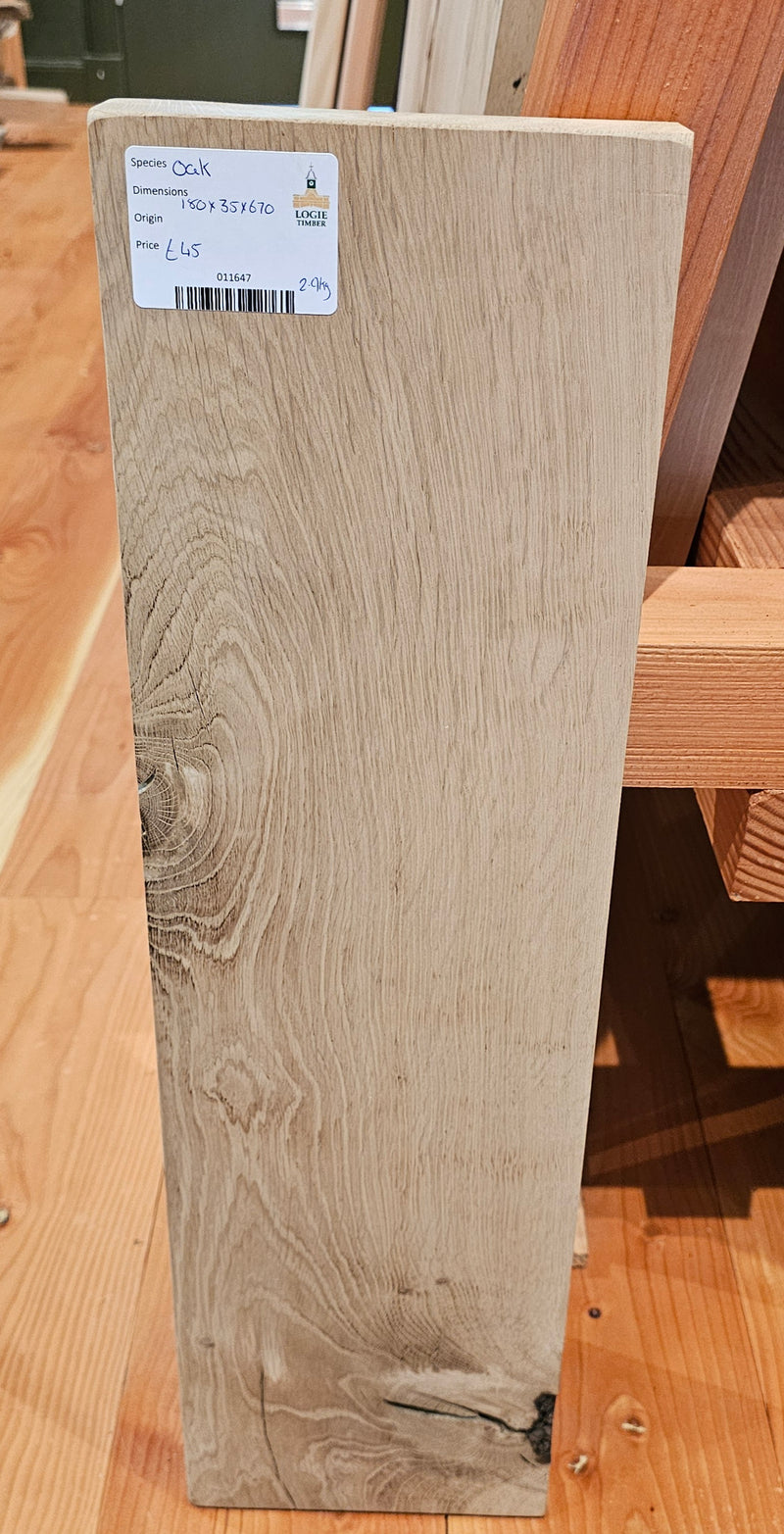 Oak 180x35x670