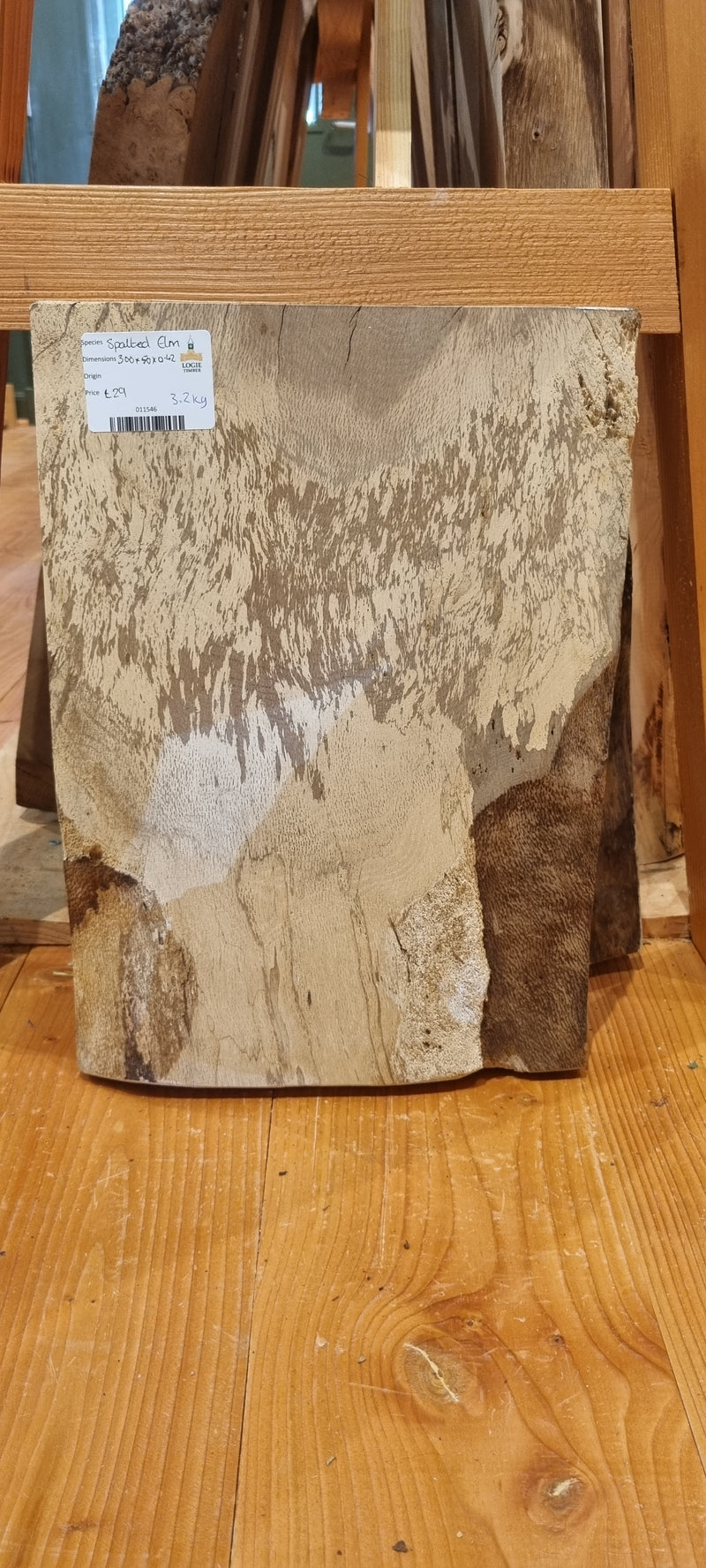 Spalted Elm 300 x 50 x 0.42