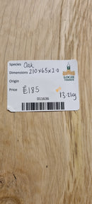 Oak (W) 210mm x (D) 65mm x (L) 2m