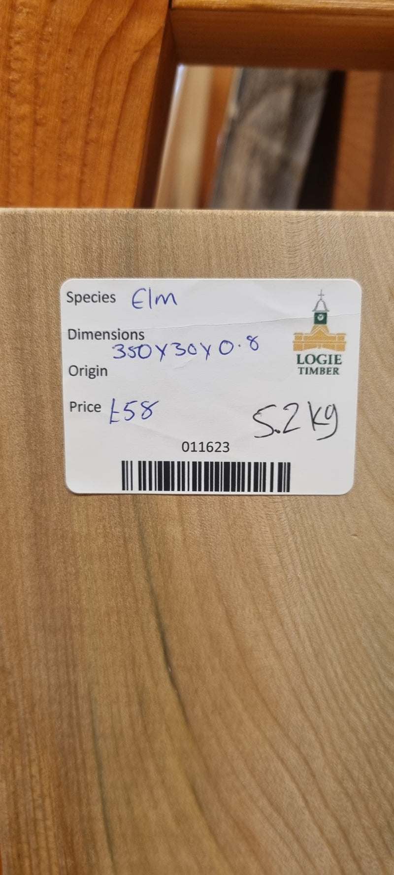 Elm 350 x 30 x 0.8