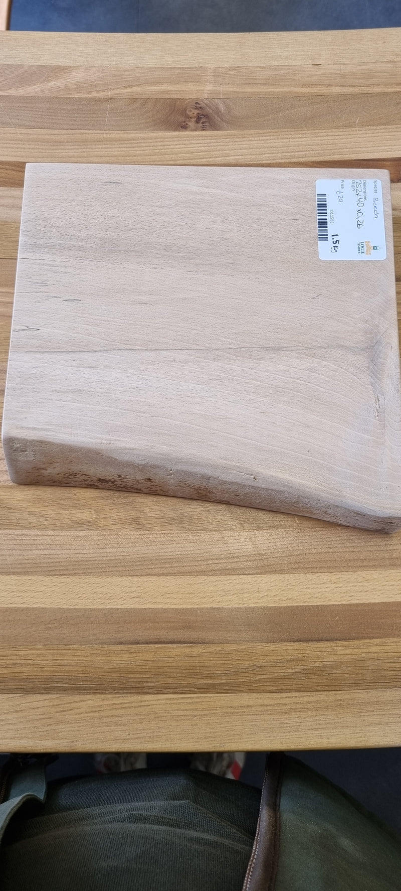 Beech Chopping Board 252 x 40 x 260