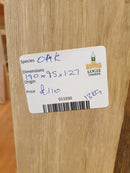 Oak (W) 180mm x (D) 95mm x (L) 1.27m