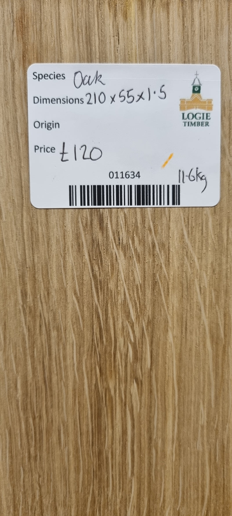 Oak 210x55x1.55