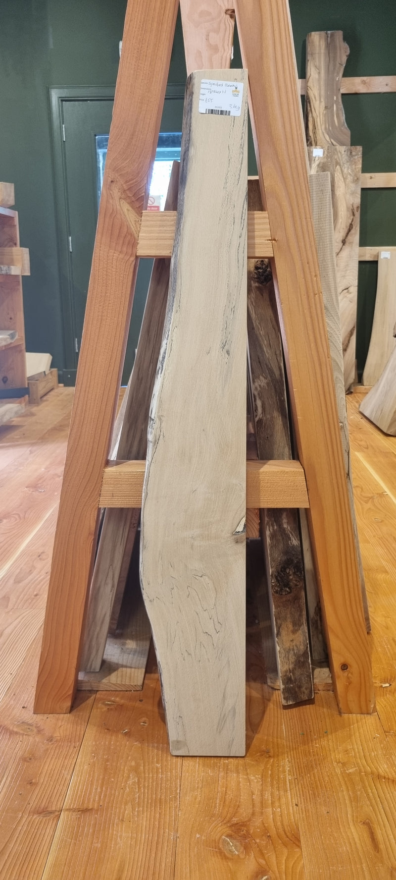 Spalted Beech 170 x 40 x 1.1