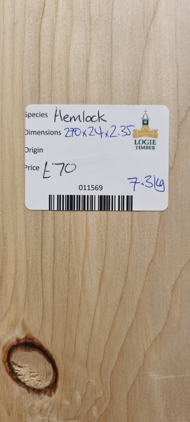 Hemlock 270 x 24 x 2.35