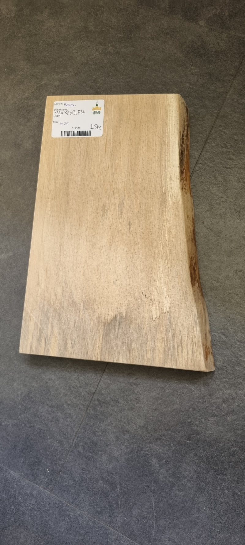 Beech 222 x 38 x 0.314